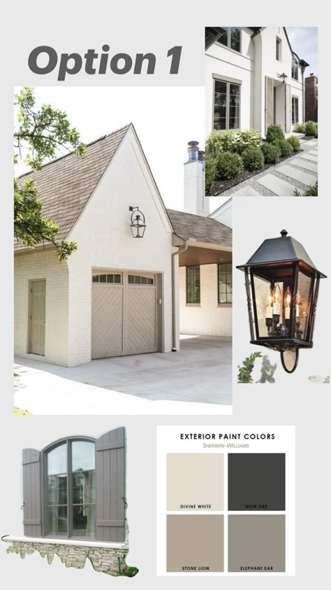 Outside House Colors, Paint Color Ideas, Exterior House Paint Color Combinations, Exterior House Color, Exterior Paint Color, Brick Exterior House, Exterior Paint Colors For House, Exterior Makeover, Casa Exterior