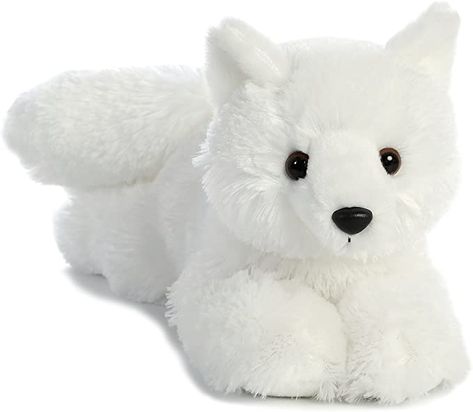 Aurora 31568 Arctic Fox Flopsie Plush Stuffed Animal 12", Animals - Amazon Canada Fox Stuffed Animal, Arctic Fox, White Wolf, Cute Stuffed Animals, Toy Organization, White Fox, Plush Animals, Soft Toy, Soft Plush