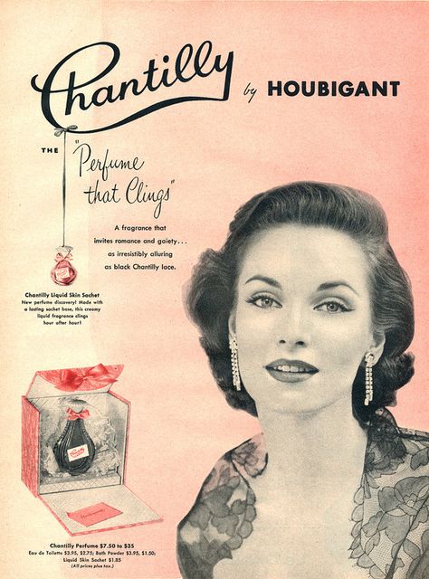 Vintage Perfume Ads, Chantilly Perfume, Perfume Advertising, Book Perfume, Perfume Ads, Beauty Ads, Perfume Ad, French Perfume, Vintage Nails