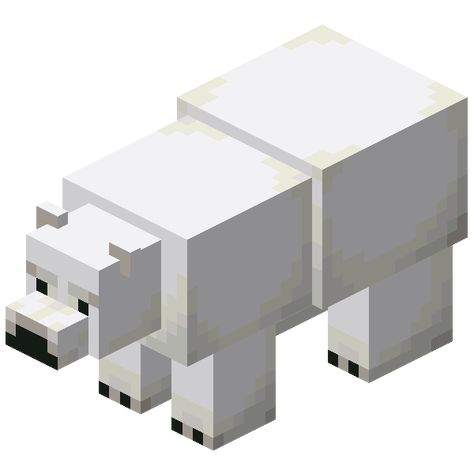 Polar Bear – Official Minecraft Wiki Minecraft Polar Bear, Rayquaza Pokemon, Bears Game, Bear Attack, Baby Polar Bears, Bear Names, Bear Statue, Cardboard Box Crafts, Minecraft Mobs