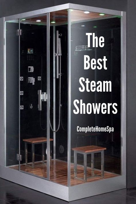 The Best Steam Showers for Your Home #completehomespa #steamshower Steam Room Shower Combo, Shower With Steam Room, Shower And Steam Room Combo, Steam Showers Ideas, Bathrooms With Steam Showers, Steam Shower Ideas Master Bath Wet Rooms, Steam Tub Shower Combo, Walk In Steam Shower Ideas, Steam Bath Design