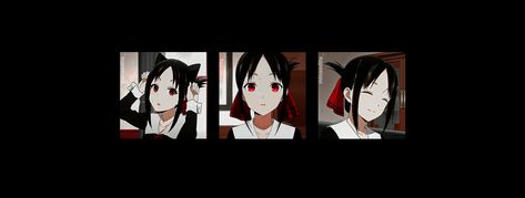 Anime Facebook Cover Photos, Anime Facebook Cover, Cover Twitter Header, Shinomiya Kaguya, Facebook Cover Photo, Pfp Banner, Anime Head, Twitter Header Photos, Black Minimalist