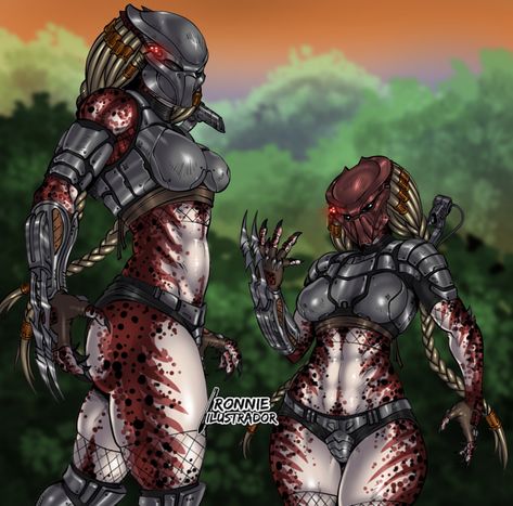 Female Yautja, Predator Artwork, Predator Alien Art, Female Monster, Monster Girl Encyclopedia, Bloodborne Art, Alien Girl, Arte Alien, Alien Character