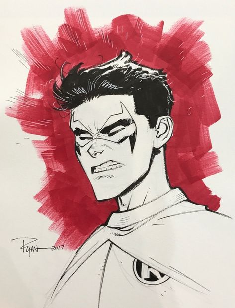 Ryan Ottley, Superhero Comics Art, Robin Art, Comic Art Sketch, Invincible Comic, Comic Book Art Style, Artist Sketchbook, Comic Book Style, Comic Book Artists