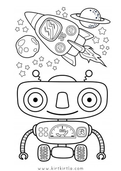 ROBOT BOYAMA SAYFALARI - KIRTKIRTLA Robot Coloring, Robot Theme, Robot Animal, Color Pages, Nursery School, Drawing Practice, Animal Coloring Pages, Colorful Drawings, Creative Kids