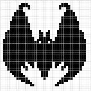 WitchWolfWeb Creations: Bat Chart - hellloo Halloween! Image Pixel Art, Colorwork Chart, Crochet Charts, Filet Crochet Charts, Crochet Halloween, Colorwork Knitting, Chart Pattern, Halloween Cross Stitches, Sewing Embroidery