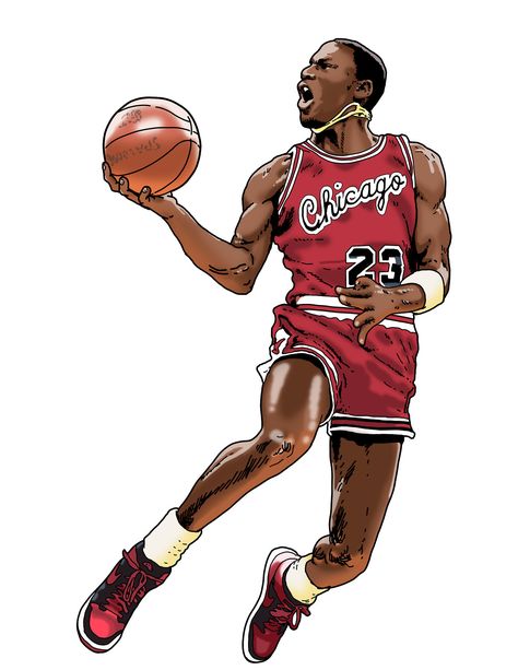 Michael Jordan Micheal Jordan Art, Michael Jordan Illustration, Michael Jordan Drawing, Michael Jordan Dunking, Michael Jordan Art, Basketball Drawings, Michael Jordan Pictures, Jordan Logo Wallpaper, Nba Basketball Art