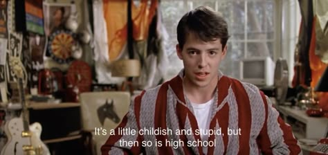 Ferris Bueller Quotes, Day Off Quotes, 80s Quotes, Ferris Bueller’s Day Off, Grad Quotes, Matthew Broderick, Ferris Bueller, Essay Questions, College Essay