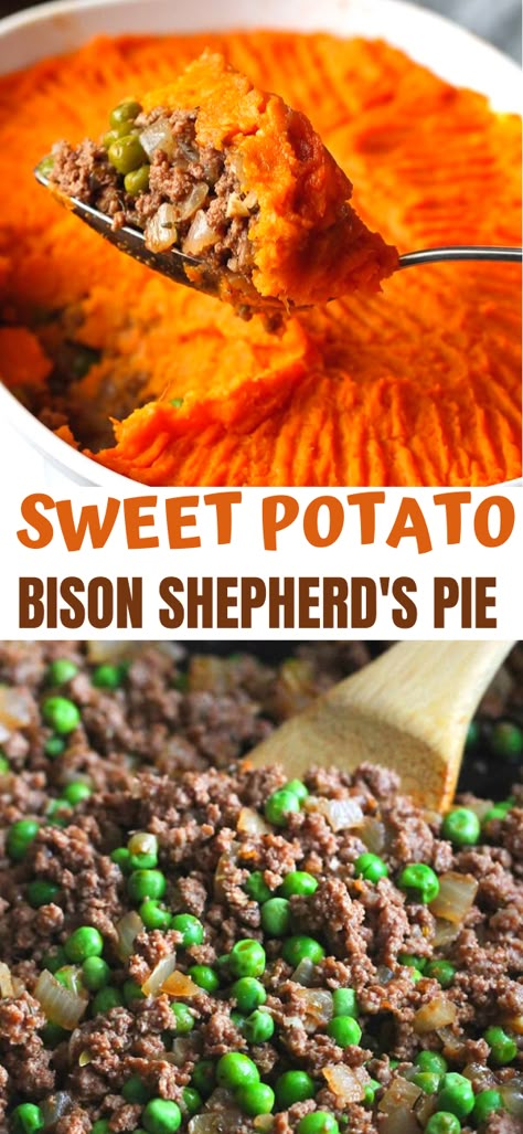 Animal Based Recipes Dinners, Bison Meat Recipes, Ground Bison Recipes, Bison Recipes, Ground Bison, Bison Meat, Fall Eats, Shepherd's Pie Recipe, Shepherds Pie Recipe