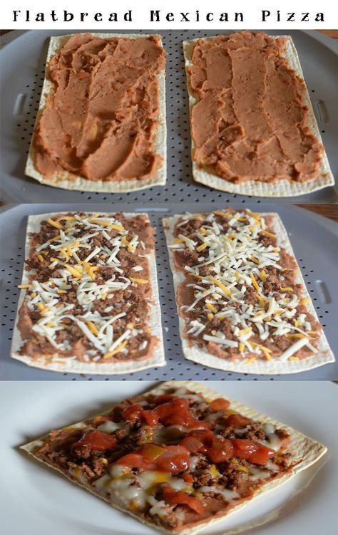 Weight Watchers Mexican, Flatout Pizza, Flatout Recipes, Mexican Pizza Recipe, Recipes Pizza, Ww Meals, Mexican Pizza, Artisan Pizza, Flatbread Recipes