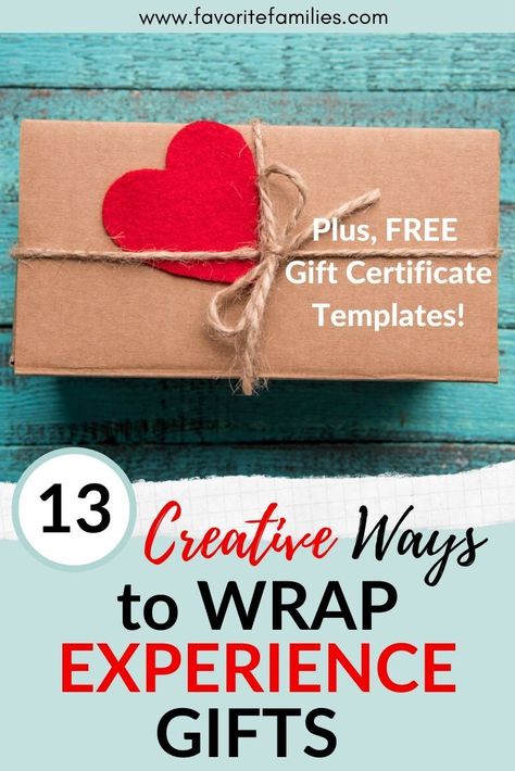 Wondering how to wrap an experience gift? Check out these 13 creative ideas to gift an experience and wrap it in a fun way! #howtowrapexperiencegifts #experiencegifts #wrapanexperiencegift #howtowrapanexperiencegift Spa Gift Certificate Basket, Voucher Gift Wrap Packaging Ideas, How To Gift An Experience, How To Wrap A Paper Gift Certificate, How To Wrap A Gift Voucher, Gift Voucher Wrapping Ideas, How To Wrap A Gift Certificate, Voucher Wrapping Ideas, How To Wrap Tickets As A Gift