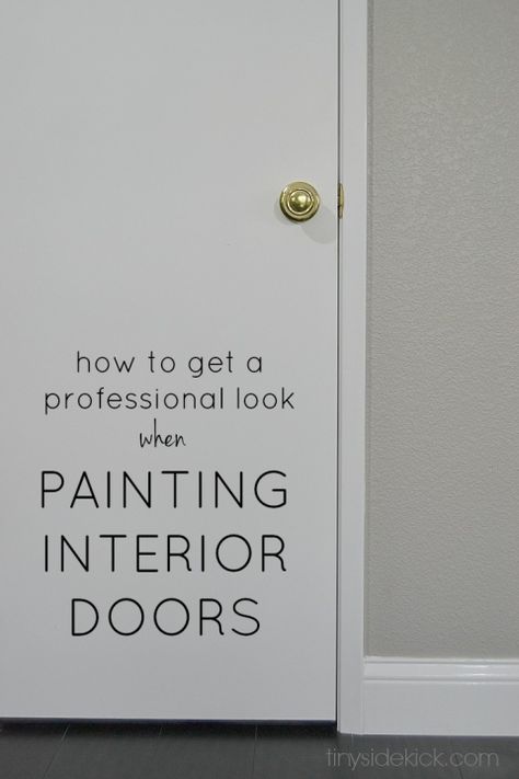 how to get a professional look when painting interior doors Paint Doors Interior, How To Paint Interior Doors, Painting Interior Doors, Wooden Bifold Doors, Victorian Front Doors, Painted Interior Doors, Black Interior Doors, Painted Door, Carpet Cleaning Hacks