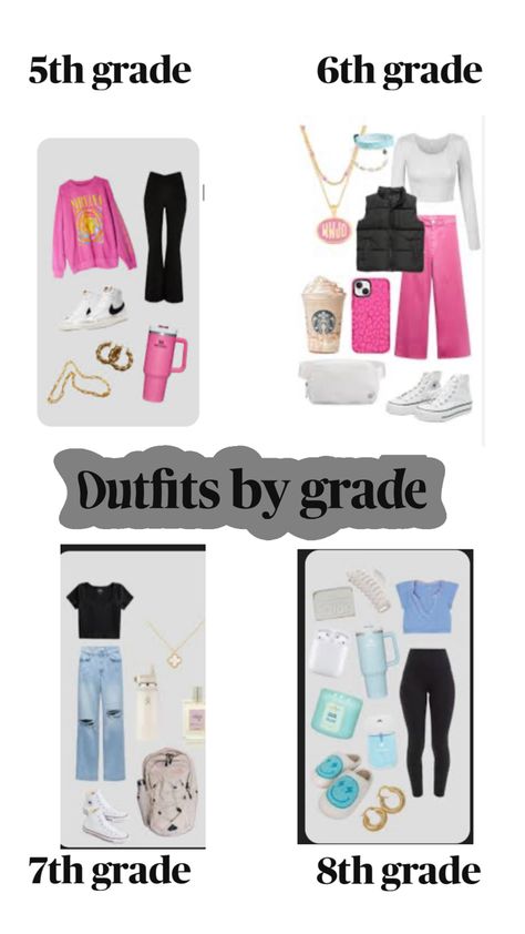 Clothing styles 6th Grade Outfits, School Style, 5th Grades, Clothing Styles, School Fashion, Third Grade, Cool Outfits, Fashion Outfits, How To Wear