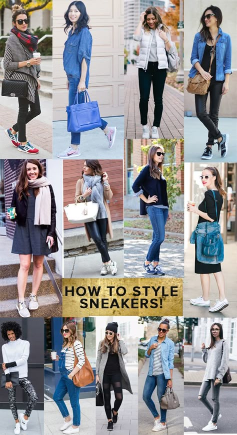 How To Wear Sneakers, Female Outfits, Style Casual Chic, Sneakers Fashion Outfits, Sneakers Looks, Shoe Trends, Fashion Female, Style Sneakers, Sneakers Outfit