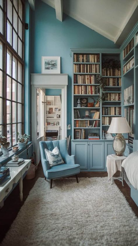 40+ Cozy Blue Bedroom Solutions You Need to See Ocean Inspired Room, Blue Cozy Bedroom, Earth Tones Bedroom, Green And Blue Bedroom, Cozy Blue Bedroom, Blue And Earth Tones, Bedroom Solutions, Light Blue Rooms, Cool Loft Beds