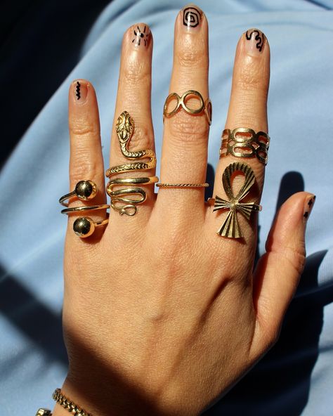 Snake ring gold