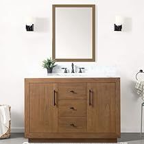 Pottery Barn Bathroom, Home Depot Vanity, 48 Inch Bathroom Vanity, Basement Bathroom Remodeling, Almond Toffee, Wood Bath, Vanity Room, Double Sink Bathroom, Double Sink Vanity