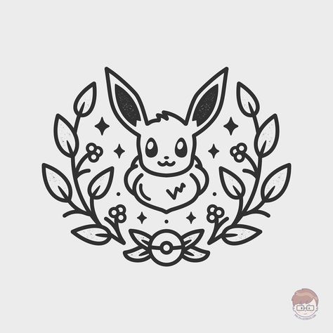 Pokemon Tattoo, Kawaii Tattoo, Flash Tattoo Designs, Tattoo Cover Up, Tattoo Design Book, Pokemon Coloring, Tattoo Cover, Pokemon Drawings, Flash Art