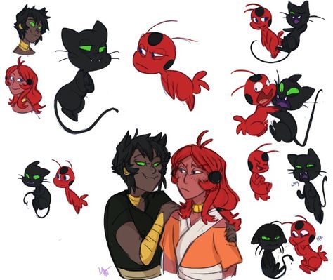 Plagg and Tikki human form by turning-the-tides Tikki X Plagg Human, Human Tikki, Tikki And Plagg, Tikki Y Plagg, Geeky Art, Miraculous Ladybug Memes, Wait What, Miraculous Ladybug Movie, Miraculous Ladybug Funny