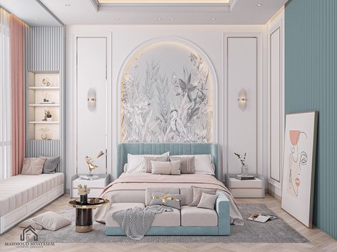 Bedroom For Girls Modern, Daughters Room Design, Luxurious Bedrooms Elegant, Daughter Room Design Modern, Luxury Rooms Bedroom Modern, Daughter Room Design, Girl Modern Bedroom, Girls Modern Bedroom, Luxury Girls Bedroom