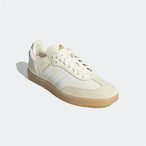 Adidas Shoes Outfit, Samba Adidas, Cream Outfit, Adidas Outfit Shoes, Samba Shoes, Shoes Heels Classy, Adidas Spezial, Cream Shoes, Cute Sneakers