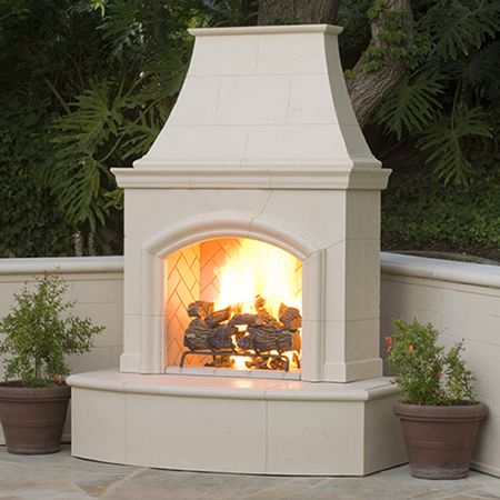 Kingston Outdoor Fireplace Vented Gas Fireplace, Vent Free Gas Fireplace, Fireplace Cover, Gas Log Sets, Cement Color, Free Gas, Outdoor Fireplaces, Charred Wood, Fire Features