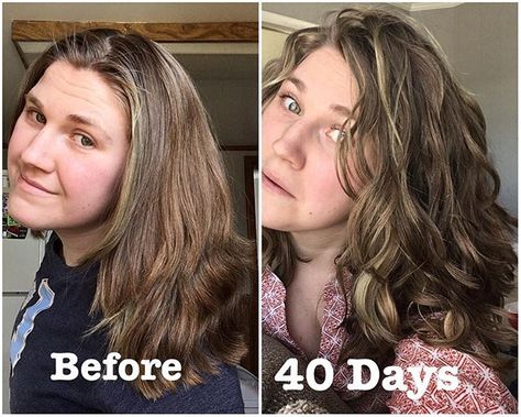 Curly Girl Method Before and After #curlygirlmethod Curly Hair Journey Before And After, Haircuts For Wavy Hair, Curly Girl Method, Beauty Hair Makeup, Wavy Curly Hair, Hair Journey, Curly Girl, Womens Haircuts, How To Feel Beautiful