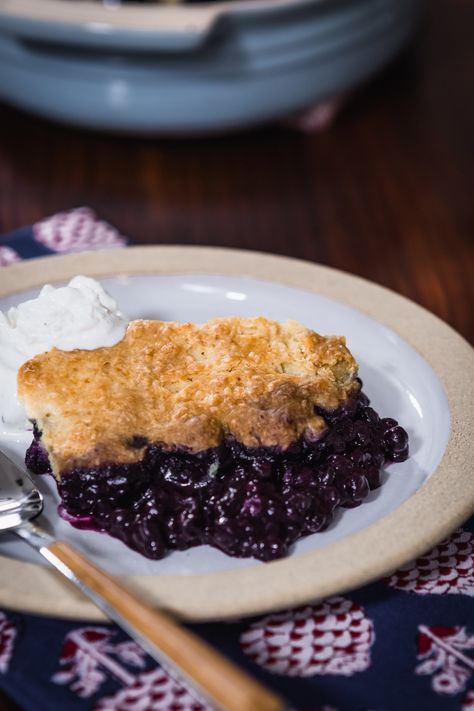 Maine Blueberry Cobbler Recipe | Weekends with Yankee Vegan Blueberry Cobbler, Blueberry Cobbler Recipes, Blueberry Dump Cakes, Boxed Cake Mixes Recipes, Beautiful Dawn, Vegan Richa, Blueberry Topping, Berry Cobbler, Comfort Desserts