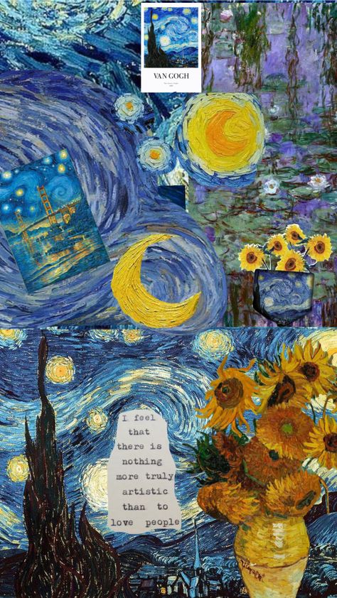 #vibes #vangogh Van Gogh Aesthetic, فنسنت فان جوخ, Van Gogh Wallpaper, Starry Night Wallpaper, Starry Night Painting, Vincent Van Gogh Art, Arte Van Gogh, Van Gogh Paintings, Van Gogh Art