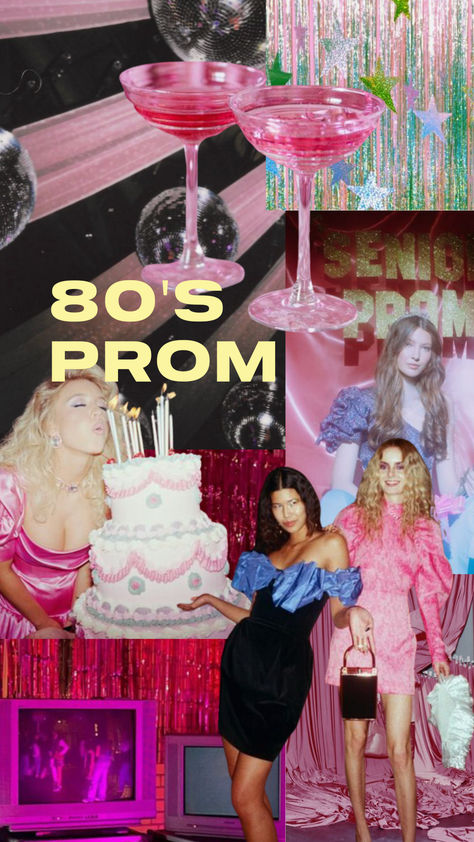 Thrifted Prom Party, 80s Prom Invitation, 80 Prom Theme Party, 80s Bday Party Ideas, 80s Prom Aesthetic, 90s Homecoming, Prom Theme Party, 80's Prom, 80s Birthday Parties