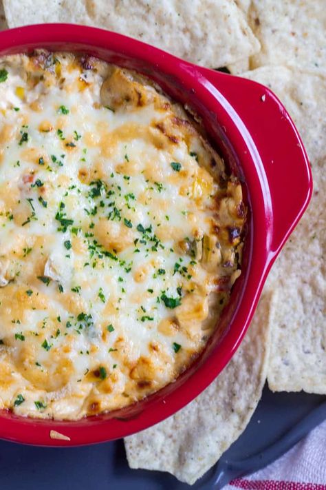 Hot Cajun Corn Dip - Flour & Spice Corn Sausage Dip, Cajun Corn Dip, Cajun Tailgate Food, Cajun Dip Recipes, Cajun Food For A Crowd, Cajun Dips, Cajun Appetizers Easy, Cajun Dip, Cajun Thanksgiving