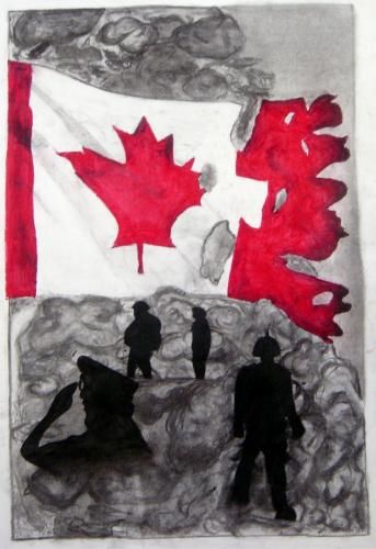 Remembrance Day Posters, Remembrance Day Art, Charcoal Background, Canadian Soldiers, Canadian Military, Fall Deco, Grade 7, Remembrance Day, Autumn Painting