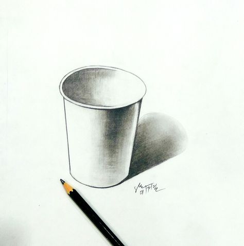 By santosh kumar Pencil Shading For Beginners, Shading For Beginners, Easy Still Life Drawing, Drawing Scenery, Shadow Drawing, Girls Winter Fashion, Art Eras, Pencil Shading, Still Life Drawing