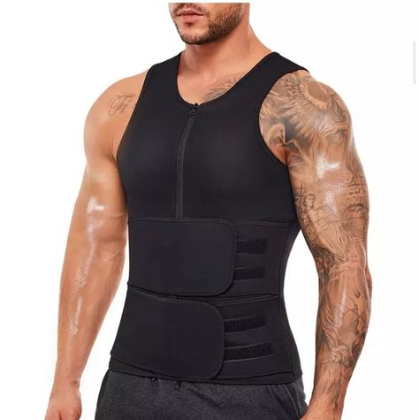 Sauna Waist Trainer, Waist Trainer Belt, Waist Trainer For Men, Waist Trimmer Belt, Waist Trainer Vest, Sweat Vest, Men Waist, Vest For Men, Sauna Suit