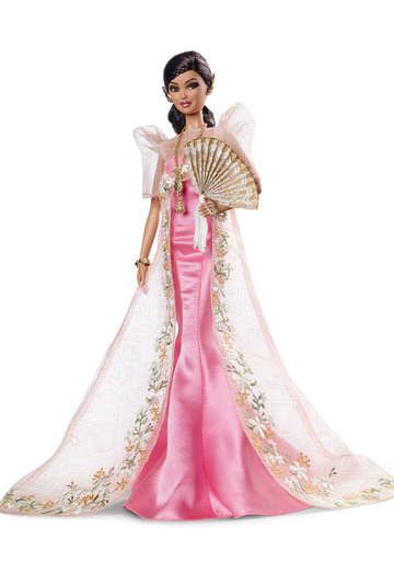 FILIPINA BARBIE. The 'Mutya' Barbie designed by Carlyle Nuera is part of Mattel's Global Glamour Collection. Photo from barbiecollector.com Barbie Website, Scarlett O'hara, Barbie Collector Dolls, Barbie Gowns, Im A Barbie Girl, Barbie Style, Barbie Toys, Beautiful Barbie Dolls, Bob Mackie