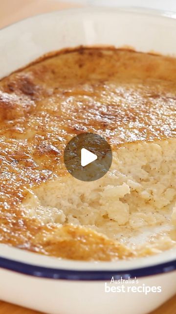 Best Recipes on Instagram: "This sweet, comforting dessert is like a baked custard and rice pudding combined. It’s the most comforting dessert ever! Click the link in our Instagram bio for the full recipe or Google “BestRecipes condensed milk baked rice pudding”.   Recipe by Greer Worsley   #condensedmilkpudding #condensedmilkrecipes #ricepudding #puddingrecipe #winterdessert" Rice Custard, Baked Rice Pudding, Respect The Locals, Rice Pudding Recipe, Baked Custard, Comfort Desserts, Condensed Milk Recipes, Baked Rice, Winter Desserts