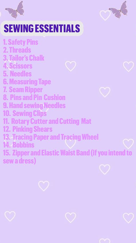 Sewing essentials for beginners Sewing Essentials For Beginners, Diy Sewing Kit, Hand Sewing Needles, Sewing Essentials, Pinking Shears, Sewing Needles, Seam Ripper, Sewing Kit, Sewing Supplies