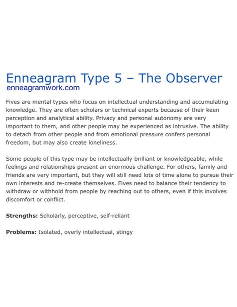 Enneagram type 5 enneagramwork.com Enneagram Overview, Enneagram 5w6, Intj 5w6, Mbti Enneagram, Enneagram Type 5, 5 Enneagram, Type 5 Enneagram, Enneagram 5, Intj Personality