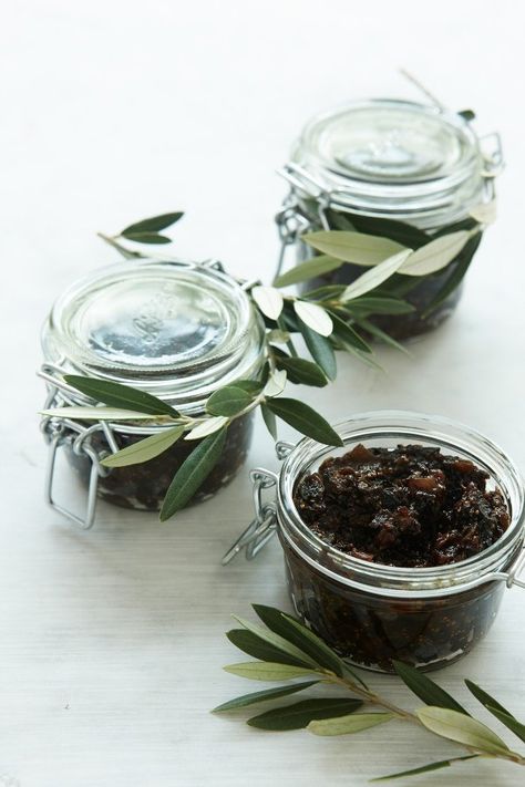 Fig and Olive Chutney | Nigella's Recipes | Nigella Lawson Olive Chutney, Olive Oil Dip, Christmas Sides, Christmas Side Dishes, Chilli Jam, Christmas Ham, Olive Relish, Chutney Recipe, Italian Christmas