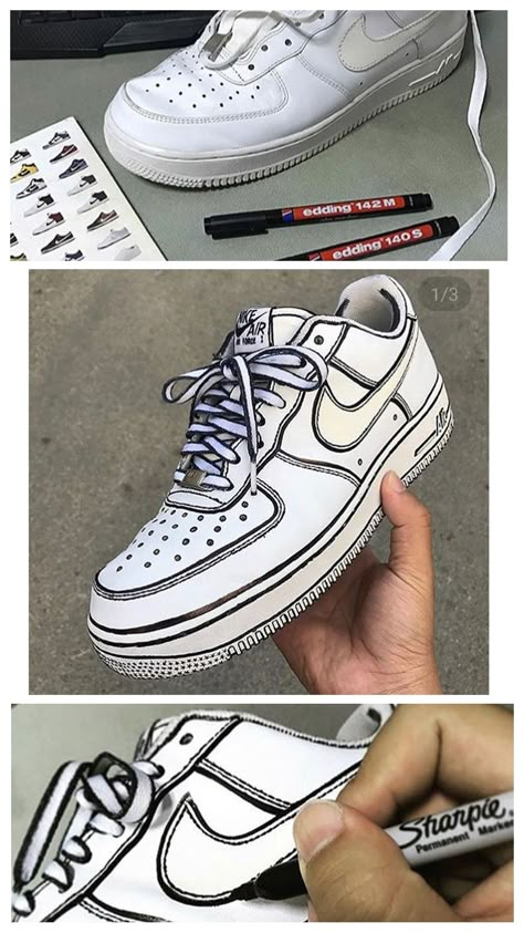 Cartoon Nikes Cartoon Painted Shoes, Cartoon Sneakers, Cel Shading, Cell Shading, Sneaker Ideas, Custom Sneakers Diy, Painted Nikes, Custom Painted Shoes, Diy Sneakers