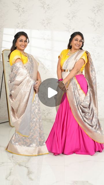 I AM by Dolly Jain | Comfort Saree Underskirt on Instagram: "Hey everyone! 🌙💖

Karwa Chauth is just around the corner, and oh, what a heartwarming day to celebrate the special bond between married couples! 

So we bring to you 2 drapes with 2 D’Coats that you can try, this Karwa Chauth! While one drape leans into the classic style with the D’Coat Simple that so many of us love, the other shows the playful D’Coat Flow for those of you who want to add a fun twist to your look. 

So whether you’re a saree person or a skirt person, this Karwa Chauth, embrace comfort and style with the D’Coat. We can’t wait to see your looks, so don’t forget to tag us or share them with us. 💫✨ 

Saree @labelanitas 

#Dcoat#DCoatbyDollyJain #sareeunderskirt #lehengaskirt #DCoatflow #karwachauth #karwachauthsp Saree With Skirt Style, Saree Draping Styles With Skirt, Skirt And Saree Drape, Different Drapes Of Dupatta, Two Saree Draping Styles, Jacket On Saree, Skirt Saree Drape, Can Can Saree Drape, Skirt From Saree