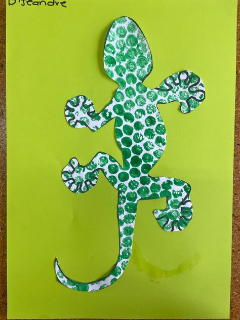 Gecko Preschool Activities, Lizard Preschool Craft, Gecko Craft Preschool, Lizard Art Preschool, Reptile Art Preschool, Reptile Theme Preschool, Lizard Crafts For Kids, Reptile Crafts Preschool, Iguana Craft