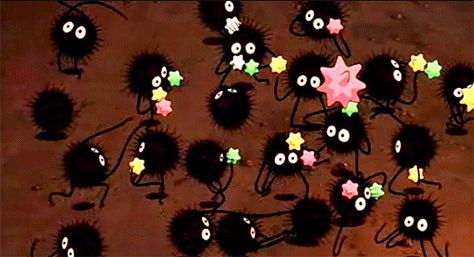 Soot Spirit, Soot Sprite, Ghibli Studio, Soot Sprites, Clay Things, Halloween Craft, Hayao Miyazaki, Pottery Designs, Miyazaki