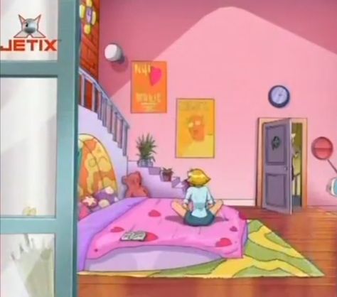 Totally Spies Room, Totally Spies, Vintage Room, Dollhouse Decor, Vintage Cartoon, Bedroom Aesthetic, Aesthetic Bedroom, Retro Aesthetic, Room Aesthetic