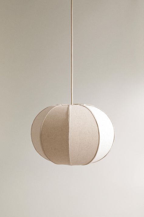 Ecru Fabric Shade Pendant Light, Silk Pendant Light, Muuto Rime Pendant, Nursery Lights Ceiling, Paper Lantern Hanging, Scandinavian Bedroom Lighting, Paper Globe Light, Kitchen Ceiling Lights Flush, Cool Pendant Lights