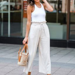 Hawthorne Pant - Beige curated on LTK Petal And Pup, Linen Blend Pants, Summer Work Outfits, Dresses By Length, Spring Summer Outfits, Linen Pants, Pants Outfit, Waist Tie, Drawstring Waist