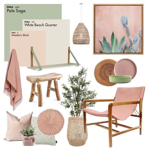 Pink And Green Mood Board, Design Mood Board, Interior Design Mood Board, Interior Design Art, Mood Board Design, Office Interior Design, Interior Design Trends, Bedroom Makeover, Interior Design Living Room