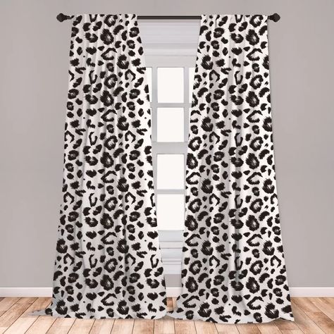 Animal Print Room, Animal Print Rooms, Sketchy Style, Drapery Treatments, Monochrome Background, Window Treatments Living Room, Background Print, Dressing Rooms, Darkening Curtains