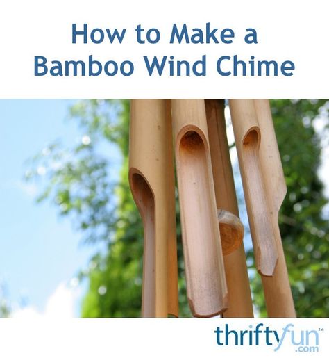 Wooden Wind Chimes Diy How To Make, Diy Bamboo Wind Chimes How To Make, Things To Make With Bamboo Poles, Bamboo Windchimes Diy, How To Make Bamboo Wind Chimes, Things To Make Out Of Bamboo, Bamboo Wind Chimes Diy, What To Do With Bamboo Sticks Ideas, What To Make With Bamboo