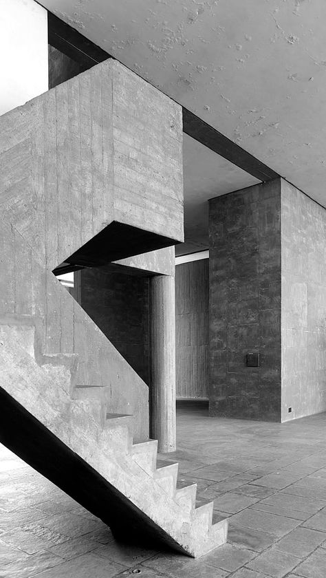 Le Corbusier, Cemal Emden · Palais des Filateurs Corbusier Architecture, Le Corbusier Architecture, Brutalism Architecture, Louis Kahn, Concrete Architecture, Santiago Calatrava, Walter Gropius, Brutalist Architecture, Minimalist Architecture